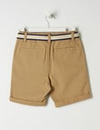 Mac & Ellie Woven Belted Chino Short, Tan product photo View 02 S