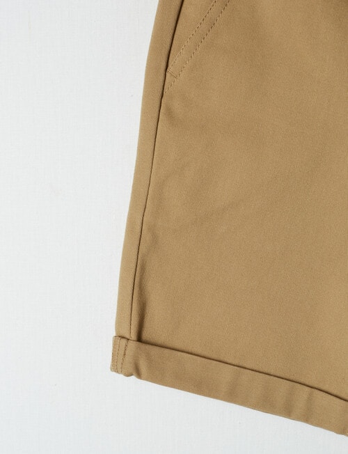 Mac & Ellie Belted Woven Chino Short, Tan product photo View 04 L