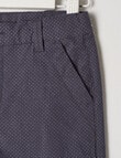 Mac & Ellie Woven Dobby Short, Navy product photo View 02 S