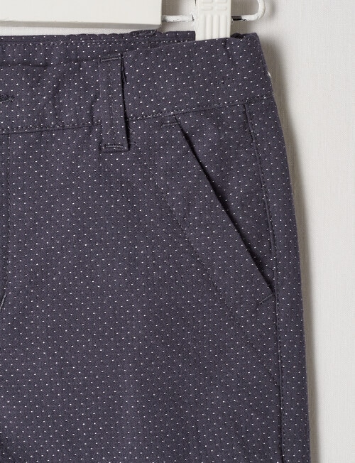 Mac & Ellie Woven Dobby Short, Navy product photo View 02 L