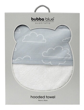 Bubba Blue Nordic Hooded Towel, Sky product photo