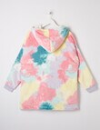 Sleep Squad Tie Dye Oversized Hoodie, Pink, 8-16 product photo View 02 S