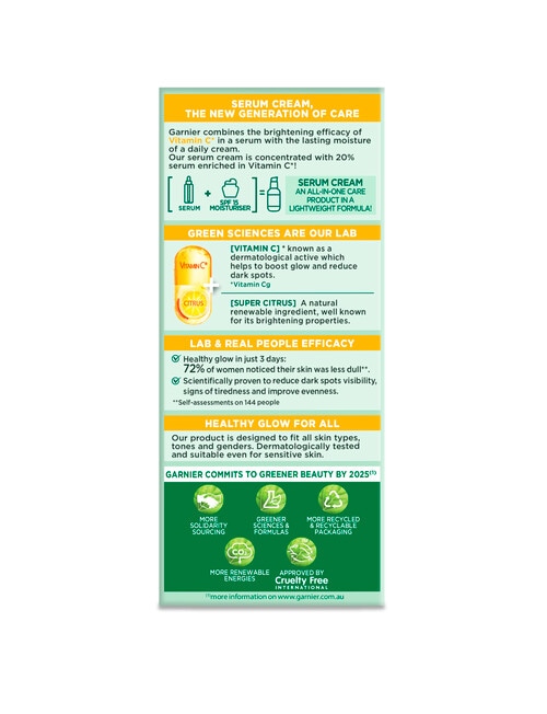 Garnier Vitamin C Brightening Serum Cream SPF15, 50ml product photo View 02 L