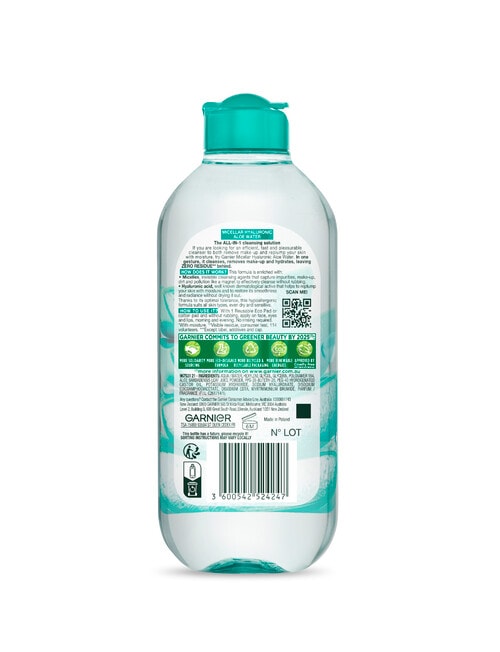 Garnier Hyaluronic Aloe Hydrating Micellar Water, 400ml product photo View 02 L