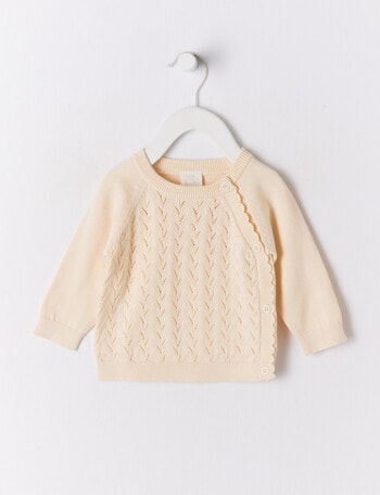 Little Bundle Knit Jumper, Cream product photo