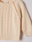 Little Bundle Knit Jumper, Cream product photo View 02 S