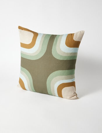 M&Co Crescenta Cushion, Olive product photo