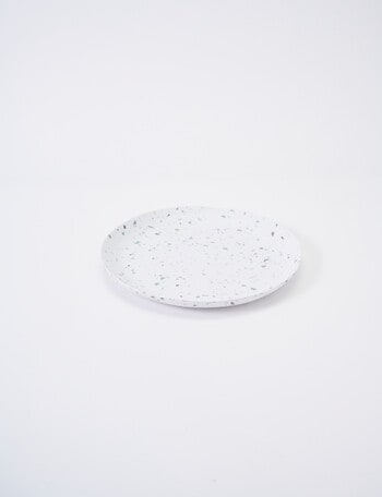 Terrace Journey Coupe Side Plate, 21cm, White & Green product photo