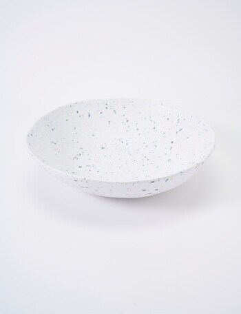 Terrace Journey Serving Bowl, 30cm, White & Green product photo