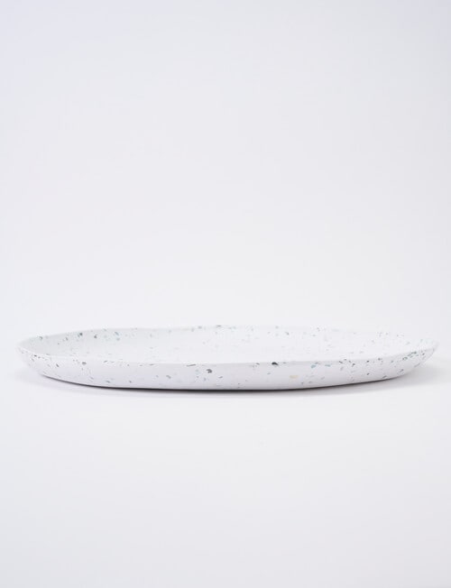 Terrace Journey Round Platter, 35cm, White & Green product photo View 03 L