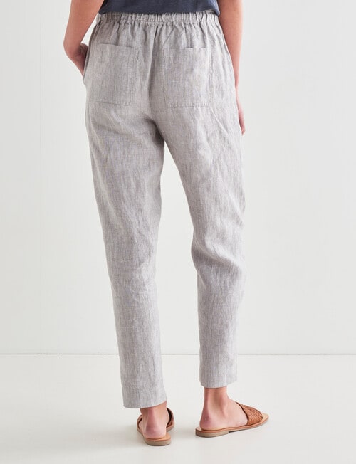 Zest Essential Linen Pant, Silver Birch product photo View 02 L