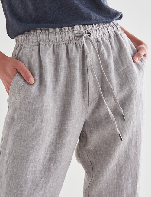 Zest Essential Linen Pant, Silver Birch product photo View 04 L
