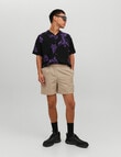 Jack & Jones Resort Shirt, Black & Purple product photo View 02 S