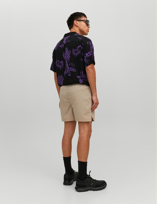 Jack & Jones Resort Shirt, Black & Purple product photo View 03 L