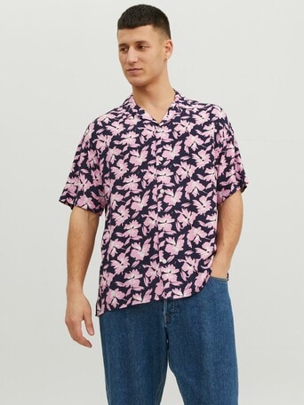 Jack & Jones Palma Resort Shirt, Prism Pink product photo