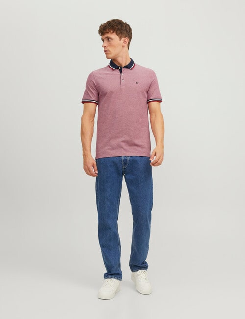 Jack & Jones Noos Slim Fit Polo, Rio Red product photo View 02 L