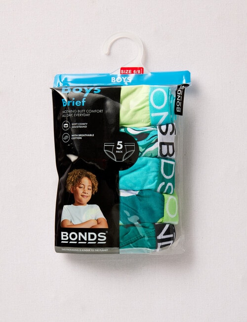 Bonds Palm Cotton Brief, 5-Pack, 2-16 product photo View 02 L