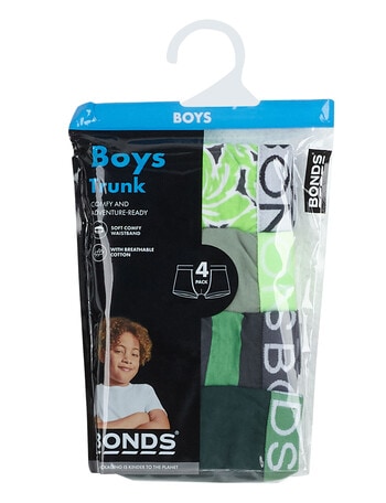 Bonds Schnappin Time Trunk, 4-Pack, Green, 6-16 product photo