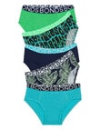 Bonds Logo Brief, 5-Pack, Green, 2-14 product photo View 02 S
