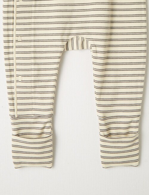 Bonds Stripe Cozysuit, Sesame Seed & Grey Sleepwear