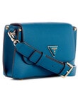 Guess Meridian Flap Shoulder Bag, Teal product photo View 03 S