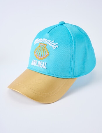 Mac & Ellie Mermaid Cap, Turquoise & Gold product photo