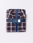 Chisel Woven Check Short PJ Set, Red & Blue, S-6XL product photo View 04 S