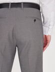 Chisel Tailored Puppytooth Flat Front Pant, Light Grey product photo View 04 S