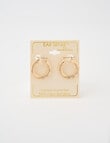 Earsense Twist 27mm Click Hoop Earrings, Imitation Gold product photo View 02 S