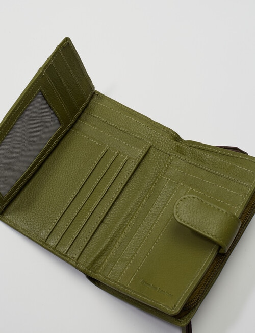 Carte Leather Tab & Dome Wallet, Fern product photo View 04 L