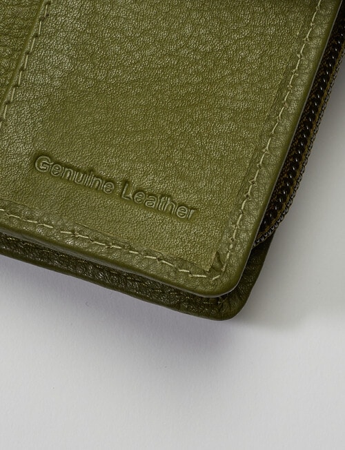 Carte Leather Tab & Dome Wallet, Fern product photo View 07 L
