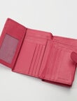 Carte Leather Tab & Dome Wallet, Fuchsia product photo View 04 S