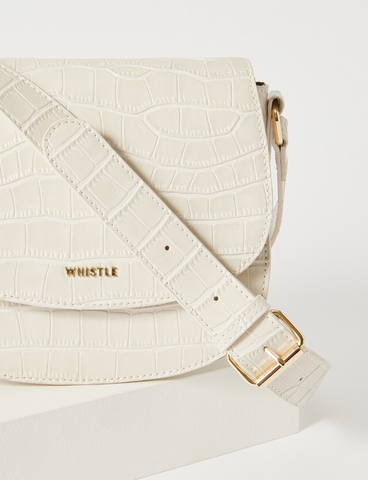 Whistle Roma Crossbody, Bone Handbags