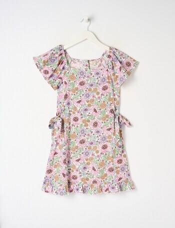 Switch Floral Tie Side Dress, Vanilla product photo