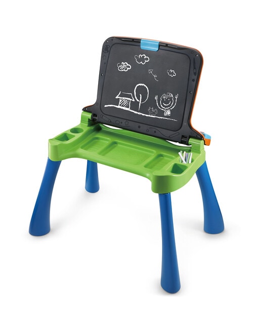 Vtech Learn and Draw Activity Desk, Blue product photo View 08 L