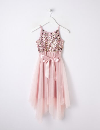 Mac & Ellie Formal Sequin Midi Dress, Rose product photo