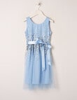 Mac & Ellie Formal Sleeveless Mesh Sequin Dress, Cornflower Blue product photo