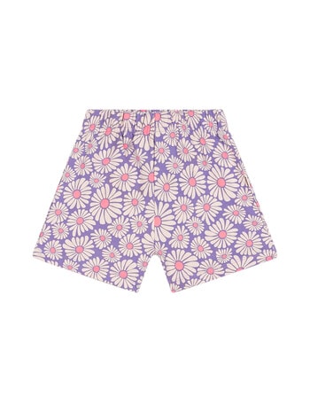 Bonds Crazy Daisy Sweat Shorts, Purple product photo