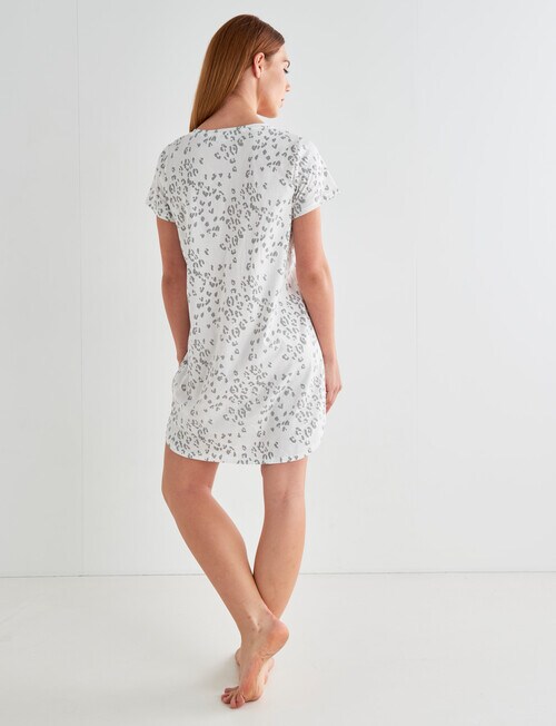 Zest Sleep Animal TShirt Nightie, Ivory Nighties