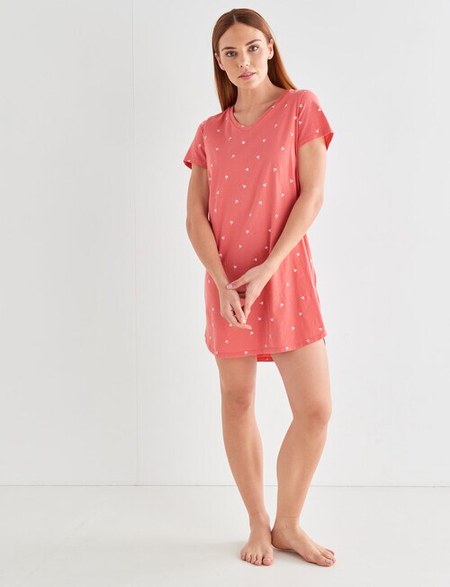 Zest Sleep Palm TShirt Nightie, Sunset Nighties