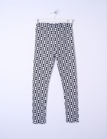 Switch Checkerboard Daisy Full Length Legging, Black product photo