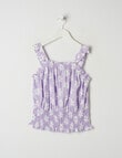 Switch Daisy Shirred Cami Top, Lilac product photo