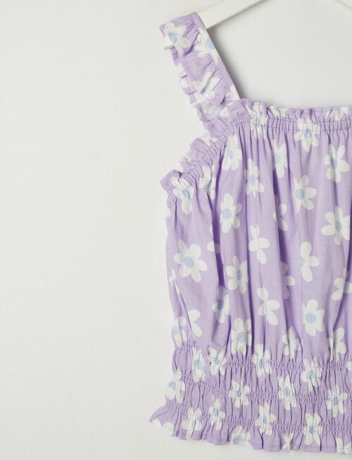 Switch Daisy Shirred Cami Top, Lilac product photo View 02 L
