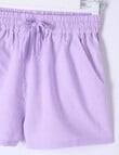 Switch Linen Blend Pull-On Short, Lilac product photo View 02 S