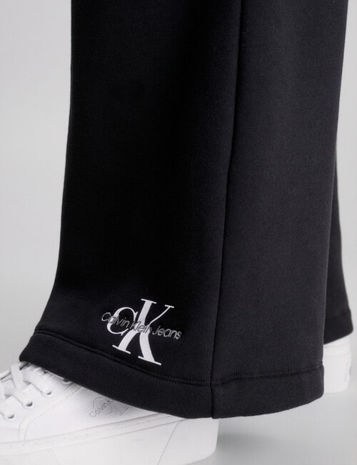 Calvin Klein Monologo Straight Leg Pant, Black product photo View 03 L