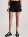 Calvin Klein Badge Rib Loose Short, Black product photo