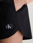 Calvin Klein Badge Rib Loose Short, Black product photo View 04 S