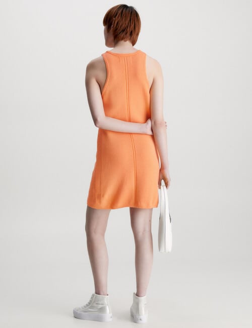 Calvin Klein Knitted Tank Dress, Crushed Orange product photo View 02 L