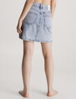 Calvin Klein A-Line Mini Skirt, Light Denim product photo View 02 S