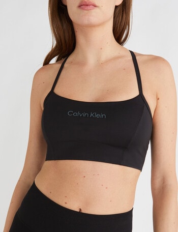 Calvin Klein Low Support Bra, Black Beauty product photo